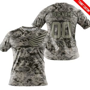 Custom name BraapGirls LIMITED EDITION PRODUCTS – US ARMY – HONDA RACING – CUSTOM NAME Brands for motocross girls and dirt bike riders - Brands view 3