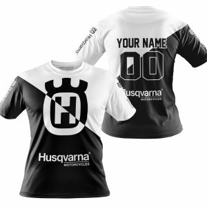 Custom name BraapGirls PREMIUM GIFT – CUSTOM NAME – HUSQVARNA – WHITE Brands for motocross girls and dirt bike riders - Brands view 3
