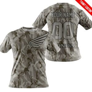 Custom name BraapGirls LIMITED EDITION PRODUCTS – US ARMY V2 – HONDA RACING – CUSTOM NAME Brands for motocross girls and dirt bike riders - Brands view 3