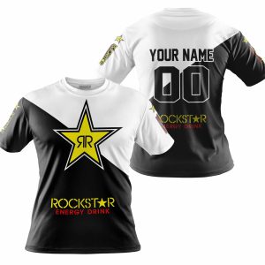 Custom name BraapGirls PREMIUM GIFT – CUSTOM NAME – ROCKSTAR ENERGY – WHITE Brands for motocross girls and dirt bike riders - Brands view 3