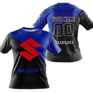 Custom name BraapGirls PREMIUM GIFT – CUSTOM NAME – SUZUKI – BLUE Brands for motocross girls and dirt bike riders - Brands view 3