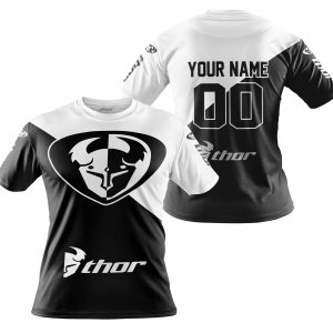 Custom name BraapGirls PREMIUM GIFT – CUSTOM NAME – THOR RACING – WHITE Brands for motocross girls and dirt bike riders - Brands view 3