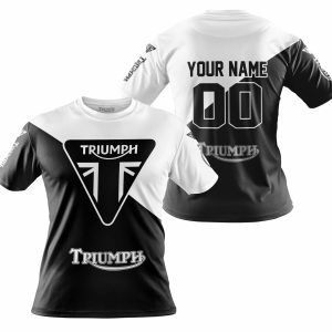 Custom name BraapGirls PREMIUM GIFT – CUSTOM NAME – TRIUMPH – WHITE Brands for motocross girls and dirt bike riders - Brands view 3