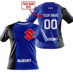 Custom name BraapGirls PREMIUM MX – CUSTOM NAME – SUZUKI – BLUE Brands for motocross girls and dirt bike riders - Brands view 1