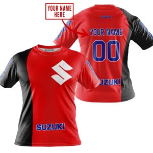 Custom name BraapGirls PREMIUM MX – CUSTOM NAME – SUZUKI – RED Brands for motocross girls and dirt bike riders - Brands view 1