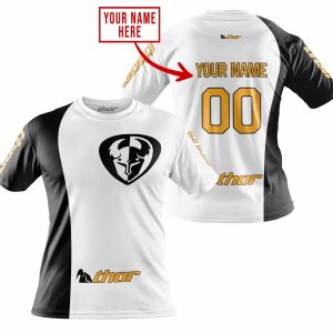 Custom name BraapGirls PREMIUM MX – CUSTOM NAME – THOR RACING – WHITE Brands for motocross girls and dirt bike riders - Brands view 1