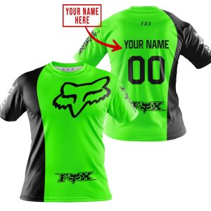 Custom name BraapGirls PREMIUM MX – CUSTOM NAME – FOX RACING -GREEN Brands for motocross girls and dirt bike riders - Brands view 1