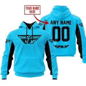 CUSTOM NAME RACING – LIMITED EDITION – FLY RACING- SKY BLUE V2