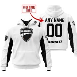 CUSTOM NAME RACING – LIMITED EDITION – DUCATI – WHITE V2
