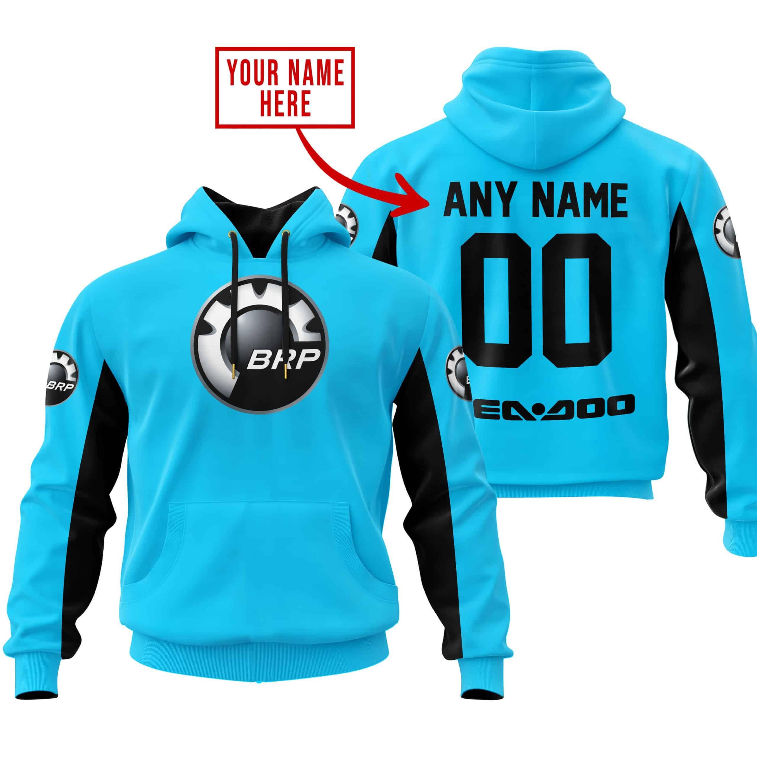 CUSTOM NAME RACING - LIMITED EDITION - SEA DOO - SKY BLUE V2