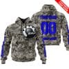 LIMITED EDITION PRODUCTS  – US ARMY – CAN AM RACING – CUSTOM NAME – BLUE