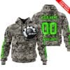 LIMITED EDITION PRODUCTS  – US ARMY – CAN AM RACING – CUSTOM NAME – GREEN