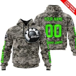 LIMITED EDITION PRODUCTS  – US ARMY – CAN AM RACING – CUSTOM NAME – GREEN