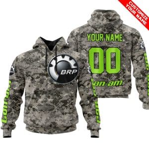 LIMITED EDITION PRODUCTS  – US ARMY – CAN AM RACING – CUSTOM NAME – GREEN 1