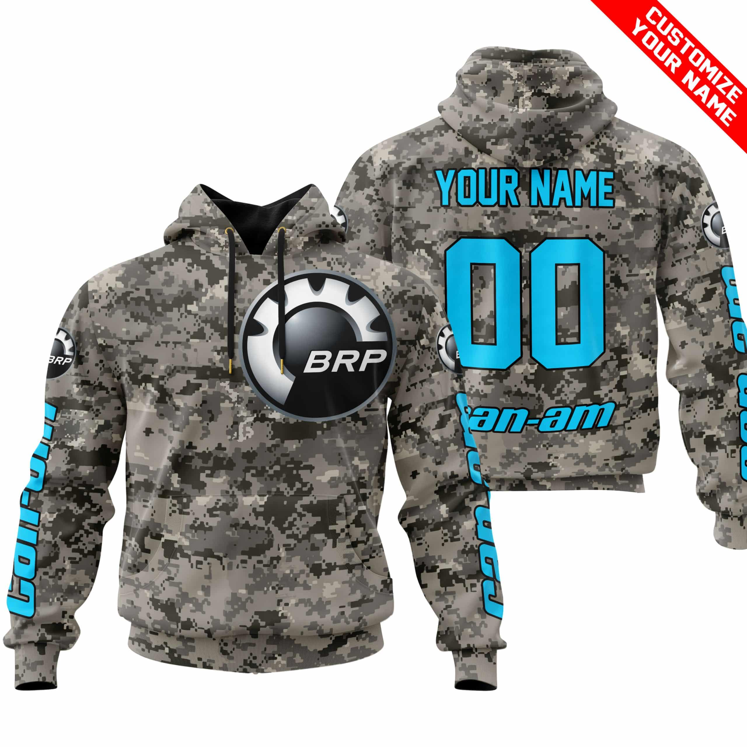 LIMITED EDITION PRODUCTS - US ARMY - CAN AM RACING - CUSTOM NAME - SKY BLUE