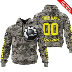 LIMITED EDITION PRODUCTS  – US ARMY – CAN AM RACING – CUSTOM NAME – YELLOW