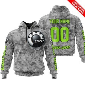 LIMITED EDITION PRODUCTS – US ARMY V1 – CAN AM RACING – CUSTOM NAME – GREEN 1