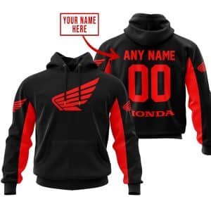 CUSTOM NAME RACING – LIMITED EDITION – HONDA – RED
