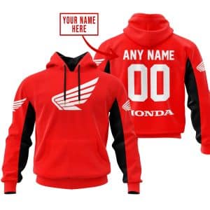 CUSTOM NAME RACING – LIMITED EDITION – HONDA – RED V2