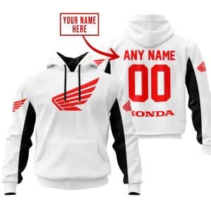 CUSTOM NAME RACING – LIMITED EDITION – HONDA – WHITE V2