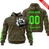 LIMITED EDITION PRODUCTS – US MARINE V1 – CAN AM RACING – CUSTOM NAME – GREEN