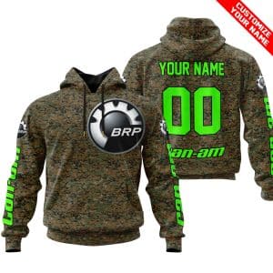 LIMITED EDITION PRODUCTS – US MARINE V1 – CAN AM RACING – CUSTOM NAME – GREEN