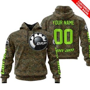 LIMITED EDITION PRODUCTS – US MARINE V1 – CAN AM RACING – CUSTOM NAME – GREEN 1