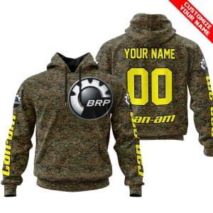 LIMITED EDITION PRODUCTS – US MARINE V1 – CAN AM RACING – CUSTOM NAME – YELLOW