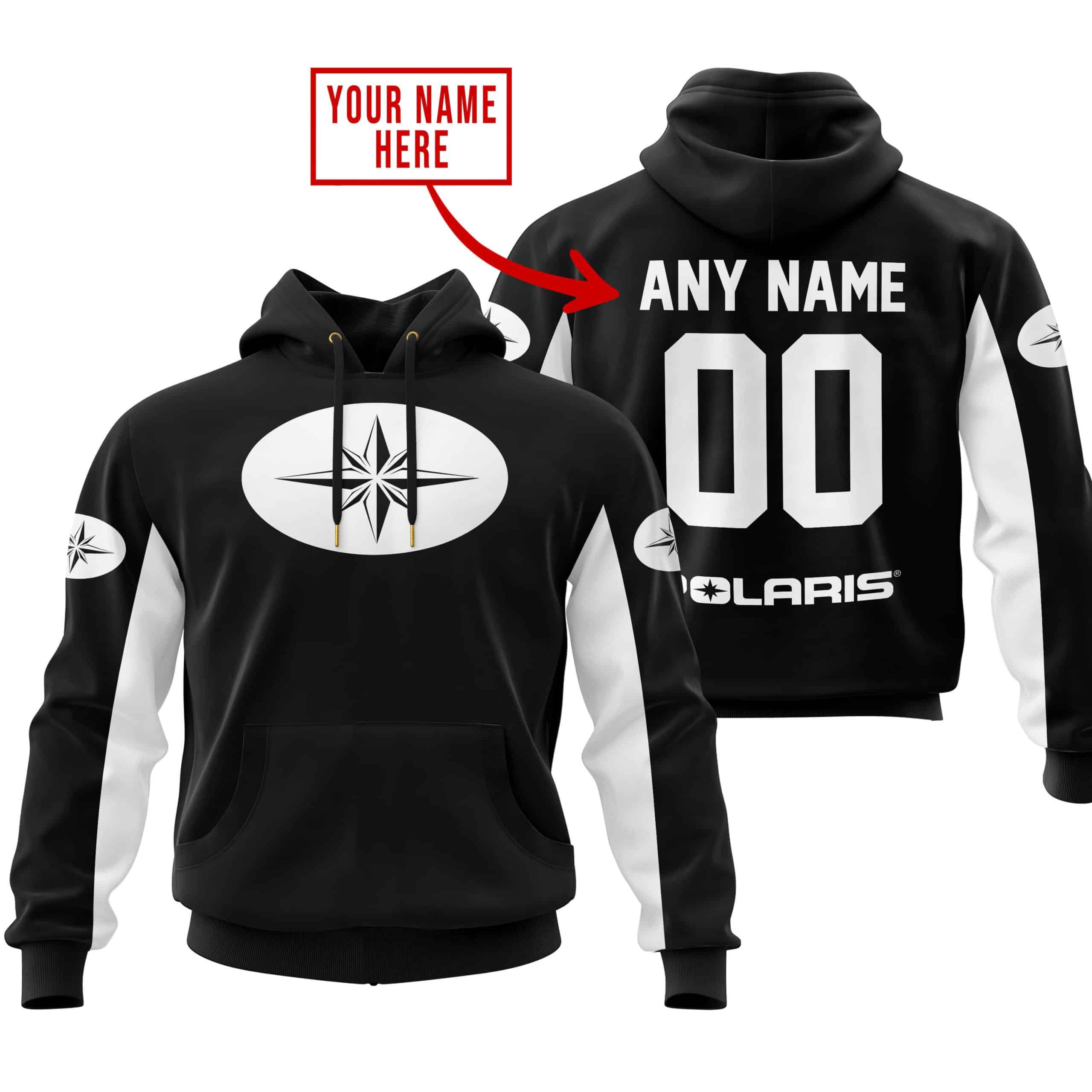 CUSTOM NAME RACING - LIMITED EDITION - POLARIS - WHITE