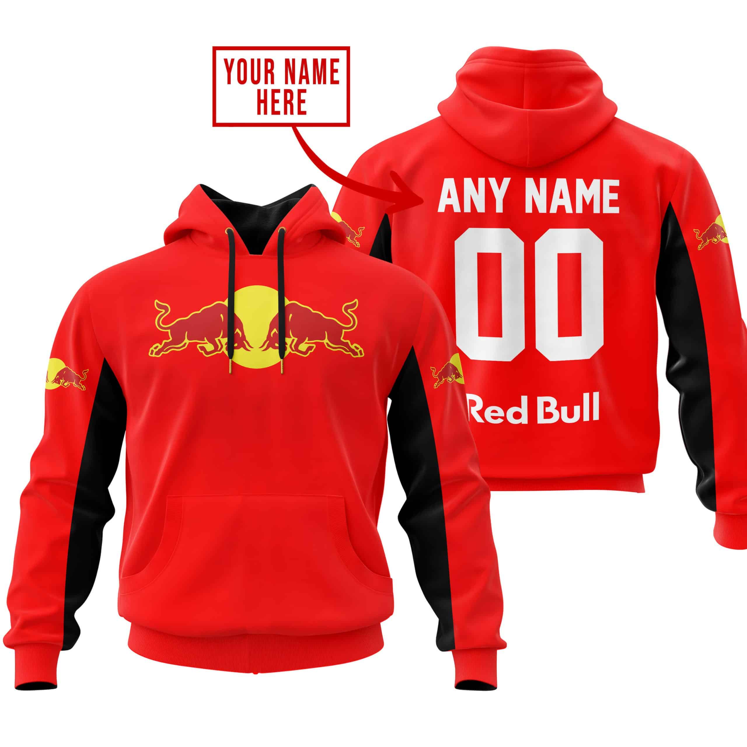 CUSTOM NAME RACING - LIMITED EDITION - REDBULL - RED V2