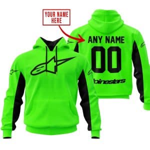 CUSTOM NAME RACING – LIMITED EDITION – ALPINESTARS – GREEN V2