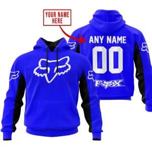 CUSTOM NAME RACING – LIMITED EDITION – FOX RACING V2 – BLUE