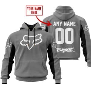 CUSTOM NAME RACING – LIMITED EDITION – FOX RACING V2 – GREY