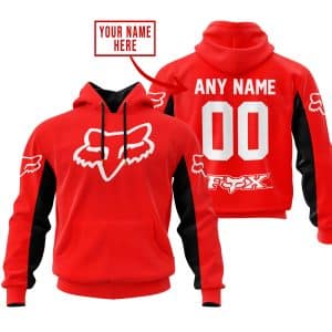 CUSTOM NAME RACING – LIMITED EDITION – FOX RACING V2 – RED