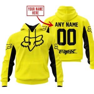 CUSTOM NAME RACING – LIMITED EDITION – FOX RACING V2 – YELLOW