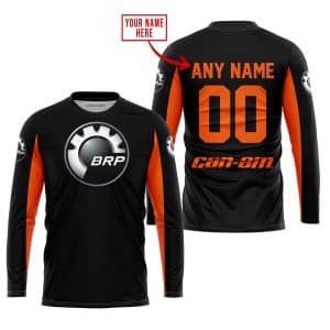Custom name BraapGirls CUSTOM NAME RACING – LIMITED EDITION – CAN AM – ORANGE Brands for motocross girls and dirt bike riders - Brands view 1