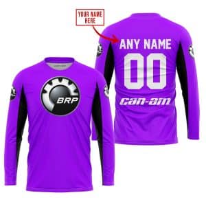 Custom name BraapGirls CUSTOM NAME RACING – LIMITED EDITION – CAN AM – PURPLE V2 Brands for motocross girls and dirt bike riders - Brands view 1