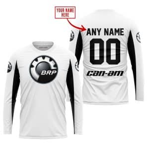 Custom name BraapGirls CUSTOM NAME RACING – LIMITED EDITION – CAN AM – WHITE V2 Brands for motocross girls and dirt bike riders - Brands view 1