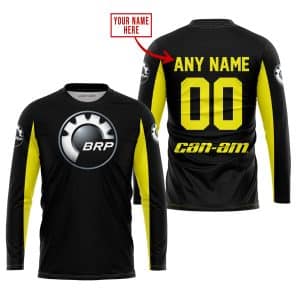 Custom name BraapGirls CUSTOM NAME RACING – LIMITED EDITION – CAN AM – YELOW Brands for motocross girls and dirt bike riders - Brands view 1
