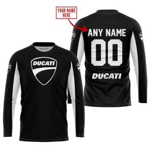 Custom name BraapGirls CUSTOM NAME RACING – LIMITED EDITION – DUCATI – WHITE Brands for motocross girls and dirt bike riders - Brands view 3