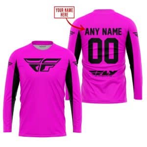 Custom name BraapGirls CUSTOM NAME RACING – LIMITED EDITION – FLY RACING- PINK V2 Brands for motocross girls and dirt bike riders - Brands view 1