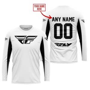 Custom name BraapGirls CUSTOM NAME RACING – LIMITED EDITION – FLY RACING- WHITE V2 Brands for motocross girls and dirt bike riders - Brands view 1