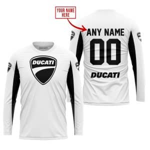 Custom name BraapGirls CUSTOM NAME RACING – LIMITED EDITION – DUCATI – WHITE V2 Brands for motocross girls and dirt bike riders - Brands view 1