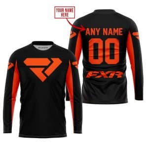 Custom name BraapGirls CUSTOM NAME RACING – LIMITED EDITION – FXR – ORANGE Brands for motocross girls and dirt bike riders - Brands view 1