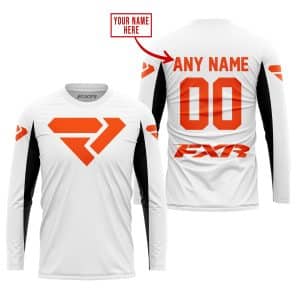 Custom name BraapGirls CUSTOM NAME RACING – LIMITED EDITION – FXR V2 – WHITE Brands for motocross girls and dirt bike riders - Brands view 1