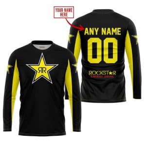 Custom name BraapGirls CUSTOM NAME RACING – LIMITED EDITION – ROCKSTAR – YELLOW Brands for motocross girls and dirt bike riders - Brands view 1