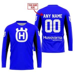 Custom name BraapGirls CUSTOM NAME RACING – LIMITED EDITION – HUSQVARNA – BLUE V2 Brands for motocross girls and dirt bike riders - Brands view 1