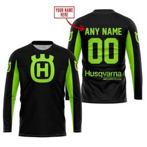 Custom name BraapGirls CUSTOM NAME RACING – LIMITED EDITION – HUSQVARNA – GREEN 1 Brands for motocross girls and dirt bike riders - Brands view 1