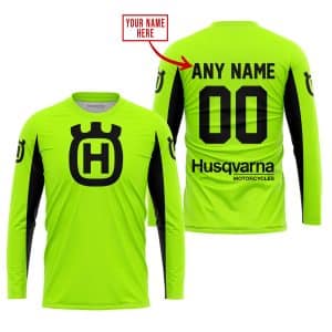Custom name BraapGirls CUSTOM NAME RACING – LIMITED EDITION – HUSQVARNA – NEON V2 Brands for motocross girls and dirt bike riders - Brands view 1