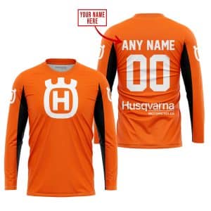 Custom name BraapGirls CUSTOM NAME RACING – LIMITED EDITION – HUSQVARNA – ORANGE V2 Brands for motocross girls and dirt bike riders - Brands view 1